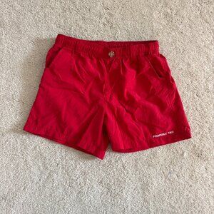 Boys Properly Tied Mallard Short Size YS Youth Small Red 8-9